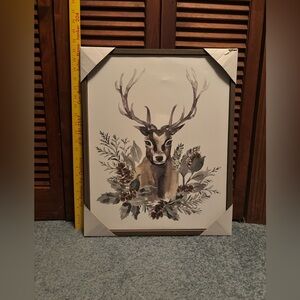 Rustic Deer Wall Art with Antlers